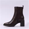Wonders Vera Platform Block Heel Boot - Brown Leather